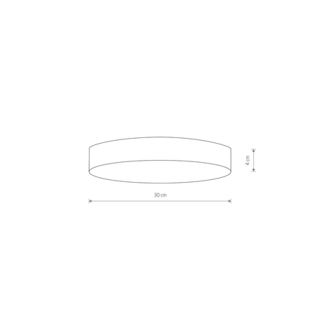 Plafon LID ROUND LED 50W Nowodvorski 10410 czarny