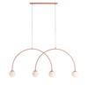 Lampa wisząca UNA 4 CORAL L Aldex 1116L11_L koralowy