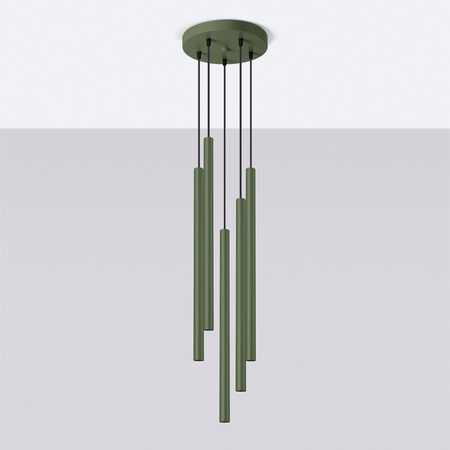 Sollux Lighting Lampa wisząca PASTELO 5P złota SL.1174