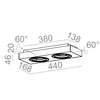 Lampa AQForm Sleek Distance  Surface Biały Struktura