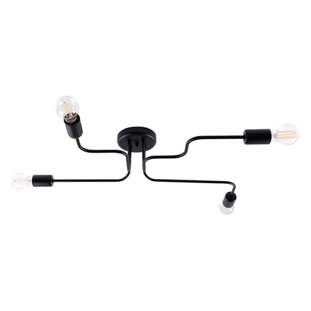Sollux Lighting Żyrandol VECTOR 4 czarny SL.1446