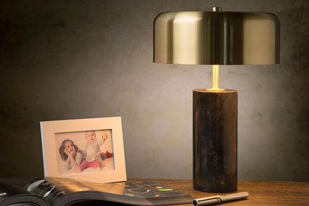 Lampa stołowa Lucide MIRASOL 34540/03/30 czarny/złoty