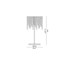 Lampa stołowa IdealLux 8356 Rain Clear TL2