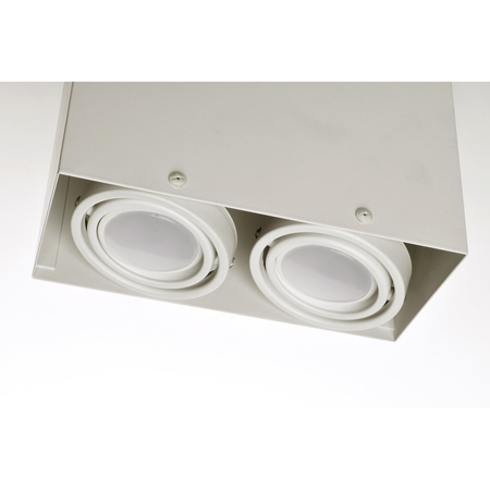 Milagro Lampa Sufitowa Blocco Biały 2x7W GU10 Led ML478 BIAŁY