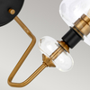 Kinkiet Elstead Lighting Armand czarny/mosiądz DL-ARMAND2-AB