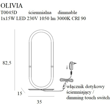 Lampa stołowa Maxlight T0045D złoty