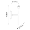 Kinkiet Endon Lighting Rennes 97872 mosiądz