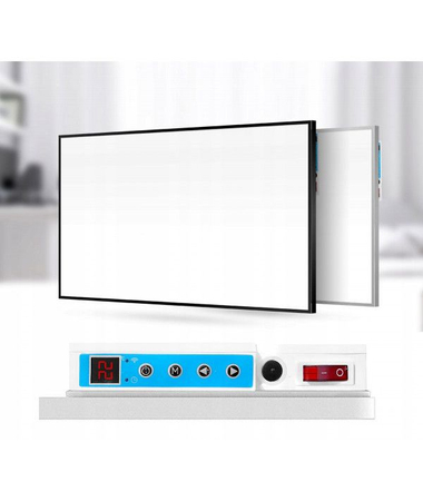 Panel grzewczy Cronos z WiFi i pilotem 300W kolor ramki srebrny