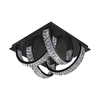 Lampa sufitowa Zuma Line MX3274-4-3BCT TULA LAMPA SUFITOWA CZARNA/BLACK