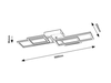 Lampa sufitowa Rabalux Quince 3084 czarny