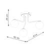 Sollux Lighting Żyrandol ASTRAL 3 biały SL.1659