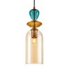 Lampa wisząca Italux PND-30263-1C-BRO-AMB Złoty, czarny