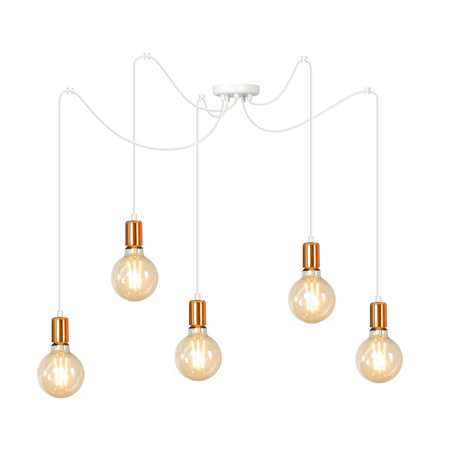 Lampa wisząca SPARK 5 WHITE Emibig 447/5 biały