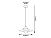 Lampa wisząca Rabalux Cameron 4313 popielaty
