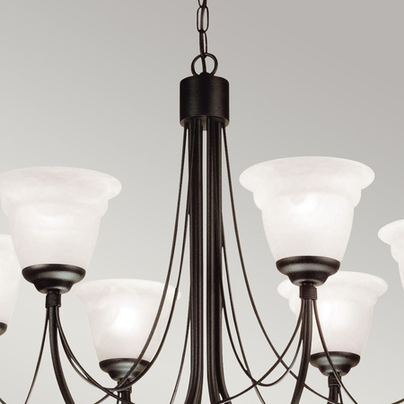 Żyrandol Elstead Lighting Carisbrooke czarny CB6-BLACK