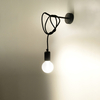 Sollux Lighting Kinkiet EDISON czarny SL.0373