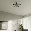 Sollux Lighting Żyrandol LOOP 5 czarny SL.1435