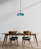 Lampa wisząca Italux Colle PND-48529-BK-BLU Zielony, czarny
