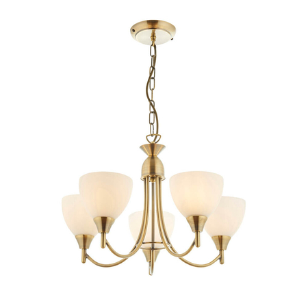 Endon Lighting Lampa wisząca 1805-5AN mosiądz