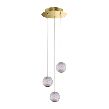 Lampa wisząca Italux Rosario PND-12220121-3A-GD Złoty
