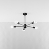 Sollux Lighting Żyrandol LANGO 5 czarny SL.1022