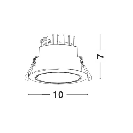 Oczko Luces Exclusivas ZURECA LE65114 czarny