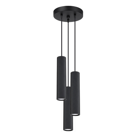 Sollux Lighting Lampa wisząca KARBON 3P czarny SL.1576