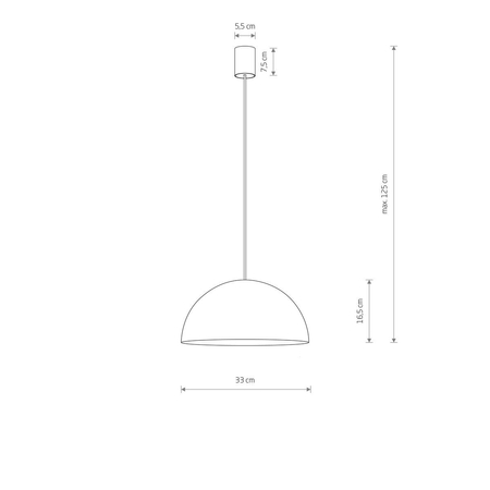 Lampa wisząca HEMISPHERE HIT S Nowodvorski 10702 czarny