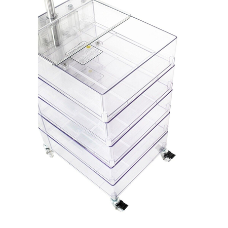 Szafka VISION transparentna - poliwęglan, kółeczka