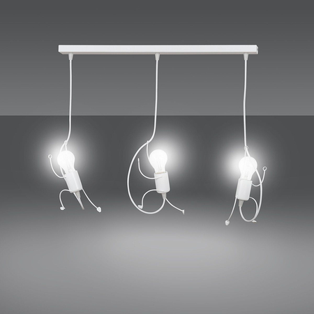 Lampa wisząca BOBI 3 WHITE Emibig 538/3 biały