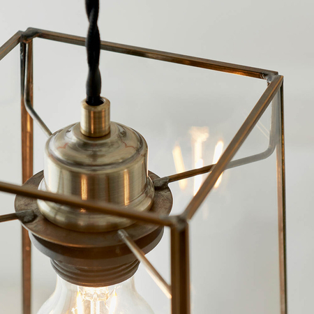 Lampa wisząca Endon Lighting Beaumont 60892 mosiądz