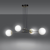 Lampa wisząca OGNIS 4 BLACK Emibig 966/4 biały/czarny