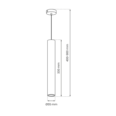 Milagro Lampa wisząca Hudson Biały 1xGU10 MLP8798 BIAŁY