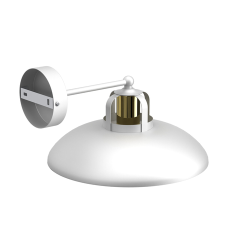 Milagro Kinkiet Felix 1xE27 Biały/Złoty MLP7702 Biel / Złoto