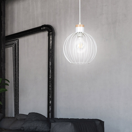 Lampa wisząca BARBADO 1 WHITE Emibig 755/1 biały
