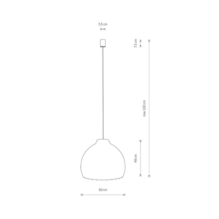 Lampa wisząca Nowodvorski BOHO L 11152 Naturalne drewno Biały