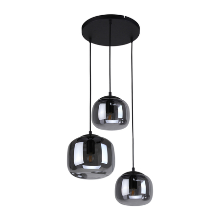 Lampa wisząca Italux Calto PND-67705-3-BK-SG Piaskowany czarny