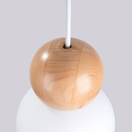 Sollux Lighting Lampa wisząca POMPELMO naturalne drewno SL.0393