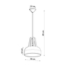 Sollux Lighting Lampa wisząca CASCO biała/naturalne drewno SL.0388