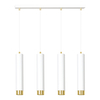 Lampa wisząca KIBO 4 WH/GOLD Emibig 642/4 biały/złoty