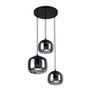 Lampa wisząca Italux Calto PND-67705-3-BK-SG Piaskowany czarny