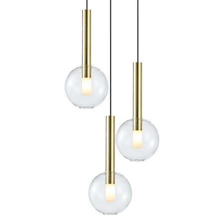 Milagro Lampa wisząca NIKO GOLD 3xG9 ML0332 ZŁOTY + CZARNY