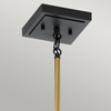 Lampa wisząca Kitner - 1 źródło światła - Naturalny mosiądz Quintiesse QN-KITNER-P-NBR