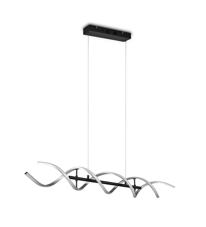 Lampa wisząca Trio 341810205 czarny/srebrny