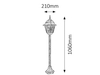 Lampa zewnętrzna Rabalux Monaco 8185 złoto antyczne