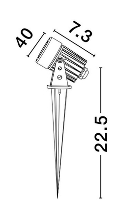 Lampa zewnętrzna Luces Exclusivas ACUCHA - czarny LE73533