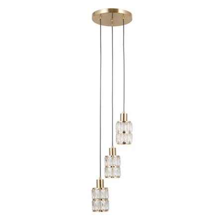 Lampa wisząca Italux Alma PND-40668-3-HBR Złoty