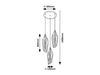 Lampa wisząca Rabalux Bellini 72203 czarny