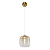 Milagro Lampa wisząca VASO 2 AMBER 4W ML1402 ZŁOTY