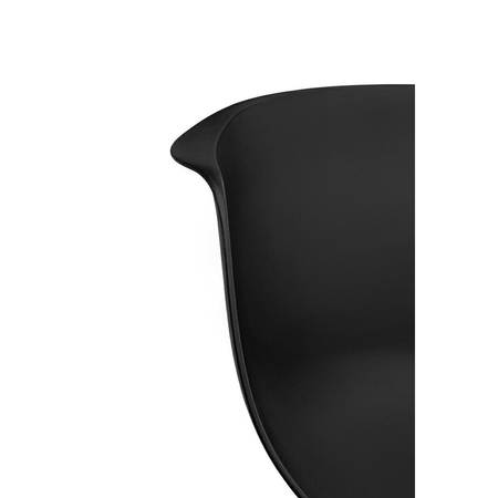 Krzesło RALF czarne - polipropylen, metal